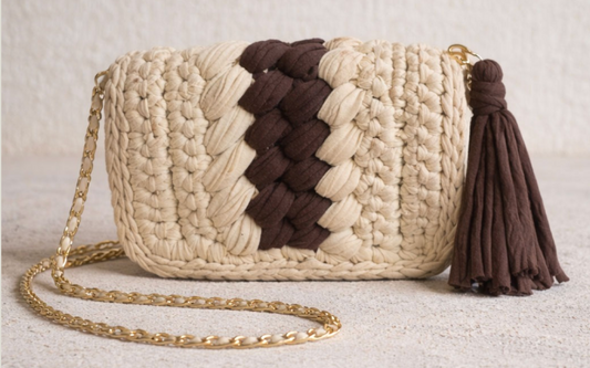Cross-Body crochet sling bag.