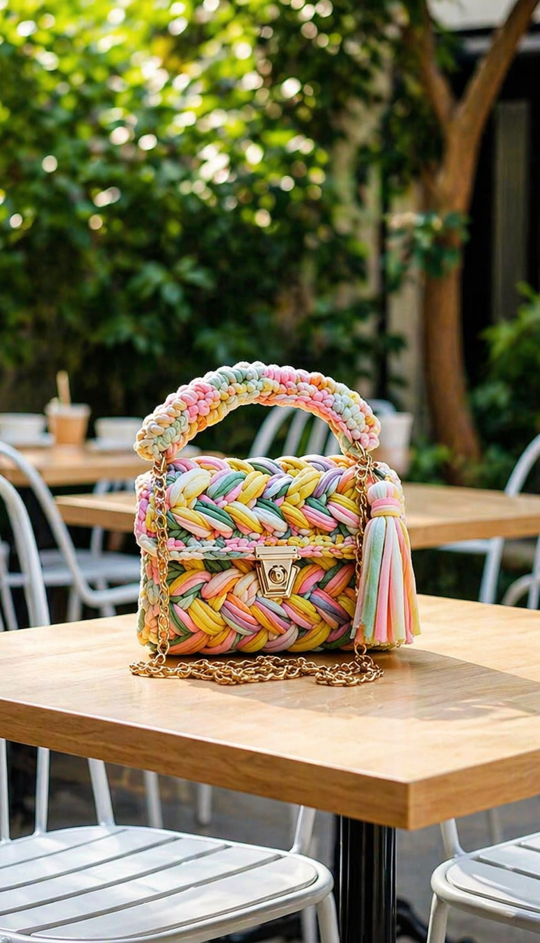 Sunlit Pastel Handmade Purse