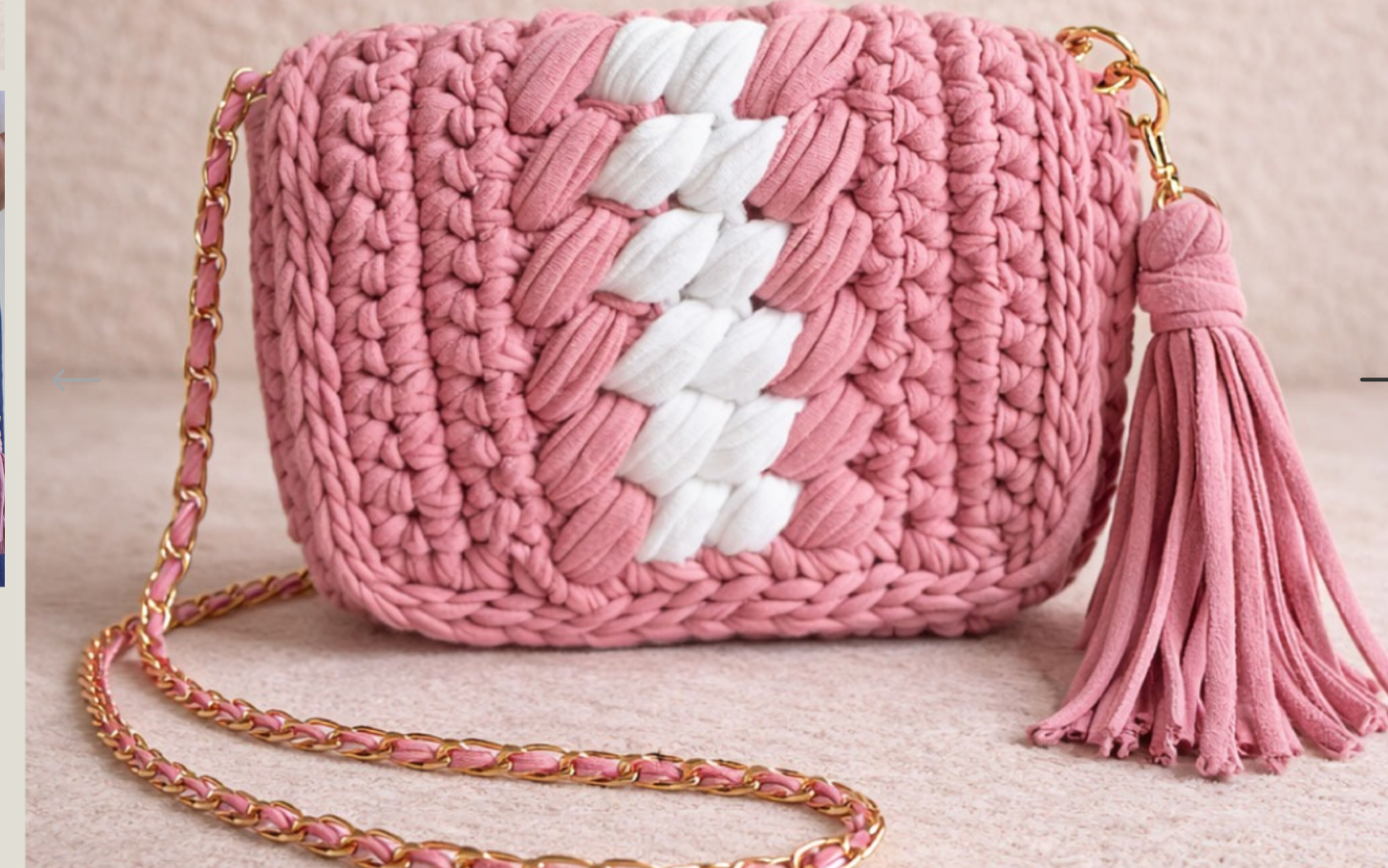 Cross-Body crochet sling bag.